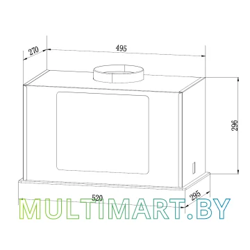 Вытяжка Weissgauff Aura 850 WH картинка 6